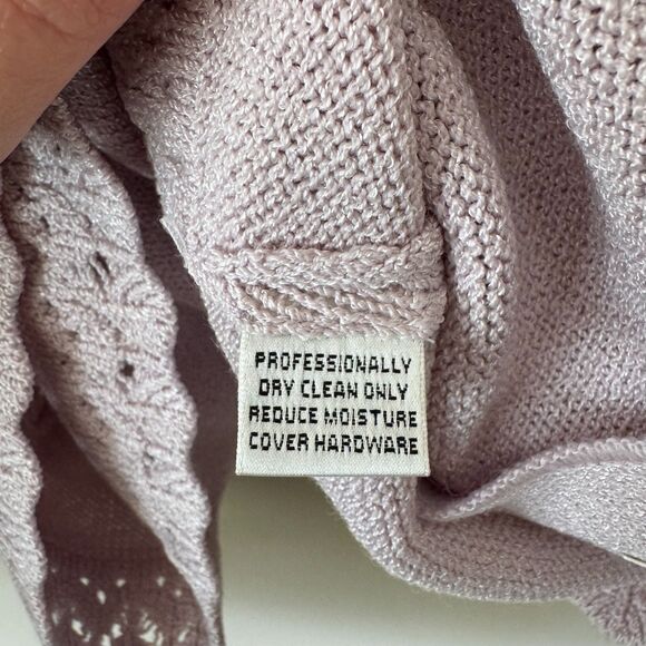 St. John Collection Women's Lavendar Sweater Blazer Size 4 - Picture 7 of 8